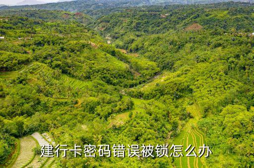 建行卡密碼錯誤被鎖怎么辦