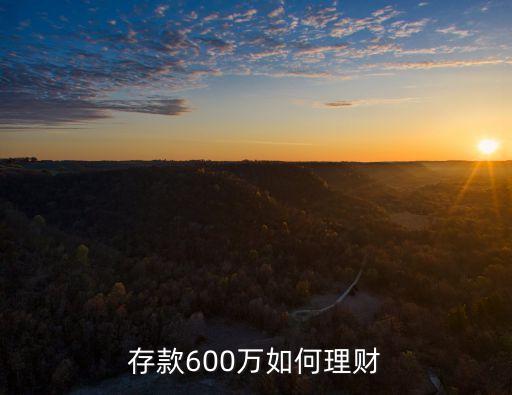 存款600萬如何理財