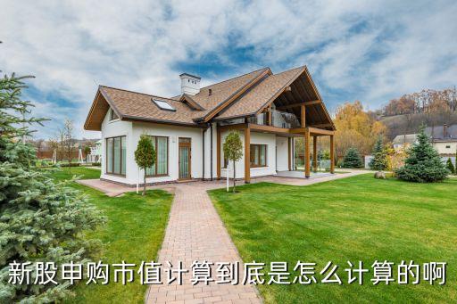 新股申購市值計算到底是怎么計算的啊
