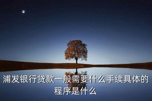 浦發(fā)小額貸款怎么貸，浦發(fā)銀行貸款怎么貸