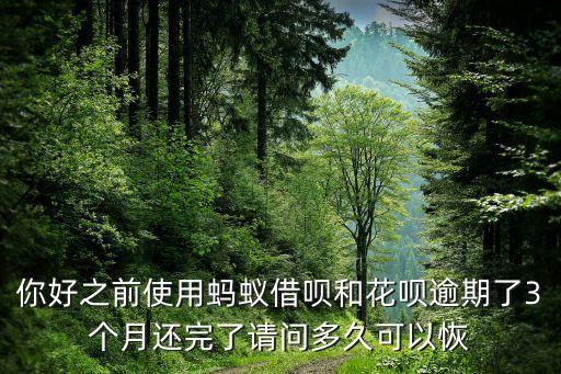 螞蟻借唄逾期怎么恢復(fù)，螞蟻借唄逾期多久恢復(fù)