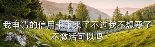 收到信用卡但不激活怎么辦，收到廣發(fā)銀行信用卡但激活不了