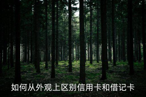 如何從外觀上區(qū)別信用卡和借記卡