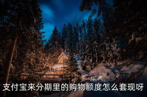 來分期購(gòu)物額度怎么套，支付寶來分期購(gòu)物額度怎么套現(xiàn)啊