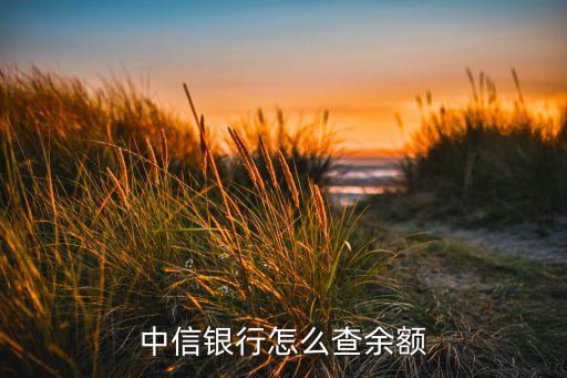 中信銀行怎么短信查余額，中信銀行信用卡余額怎樣查詢