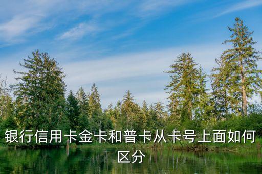 怎么區(qū)分信用卡級別，銀行信用卡金卡和普卡從卡號上面如何區(qū)分