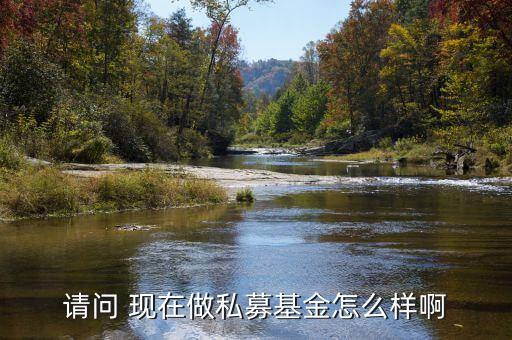 請問 現(xiàn)在做私募基金怎么樣啊