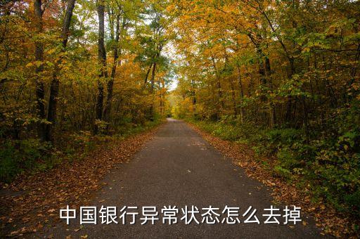 銀行系統(tǒng)異常怎么辦啊，中國銀行異常狀態(tài)怎么去掉