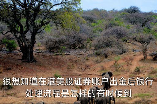 很想知道在港美股證券賬戶出金后銀行處理流程是怎樣的有時(shí)候到