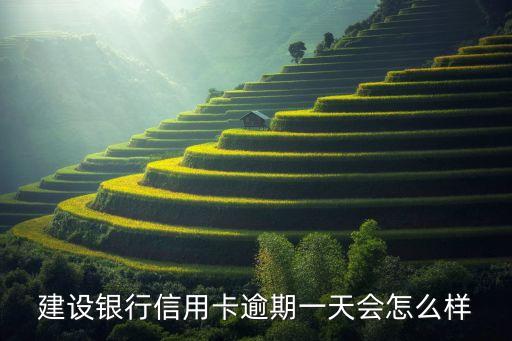 建行信用卡晚還了一天會怎么樣，建設銀行信用卡逾期一天會怎么樣