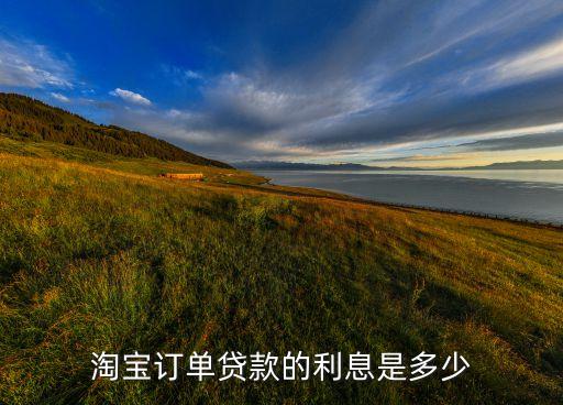 淘寶怎么買貸款利率，淘寶上的貸款是怎么算利息的