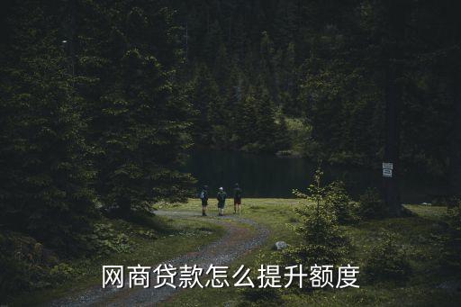 網(wǎng)商貸款怎么提升額度