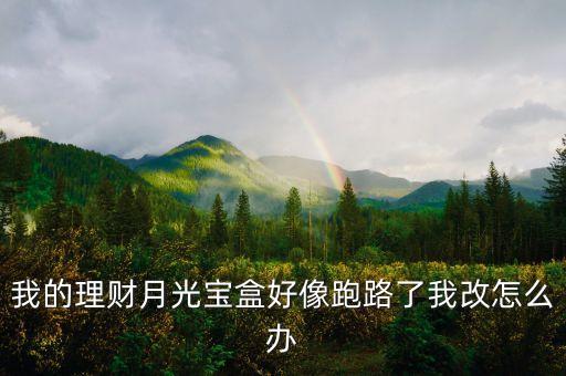 我的理財(cái)月光寶盒好像跑路了我改怎么辦