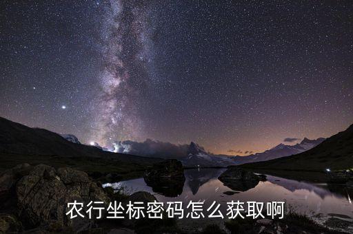 農(nóng)行坐標密碼怎么獲取啊