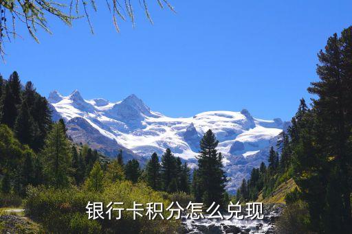 銀行卡積分怎么兌現(xiàn)