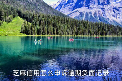 芝麻信用怎么申訴逾期負(fù)面記錄