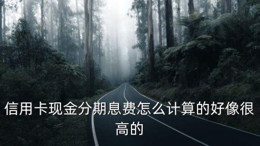 浦發(fā)現(xiàn)金分期利息怎么算，浦發(fā)信用卡分期付款如何計算