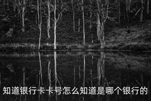 怎么知道開戶行名，知道銀行卡卡號怎么知道是哪個(gè)銀行的