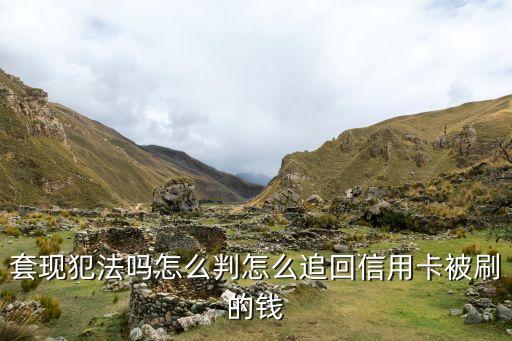 套現(xiàn)犯法嗎怎么判怎么追回信用卡被刷的錢
