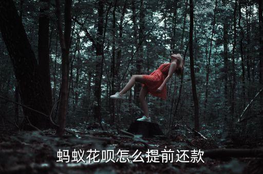 螞蟻花唄怎么提前還款