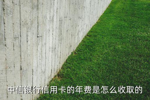 中信銀行信用卡的年費(fèi)是怎么收取的