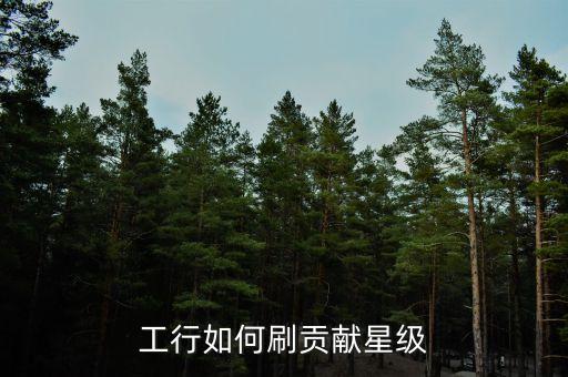 工行貢獻(xiàn)星怎么掉，工行如何刷貢獻(xiàn)星級(jí)