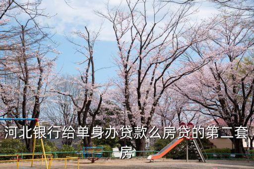河北銀行給單身辦貸款么房貸的第二套房