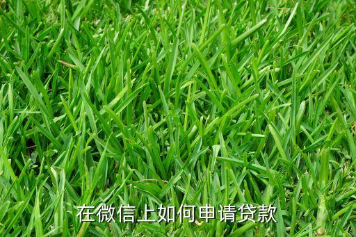 在微信上如何申請貸款