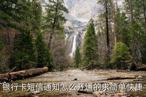 銀行卡短信通知怎么開通的求簡單快捷