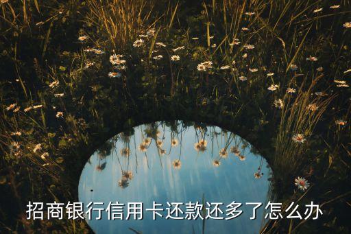 招商信用卡多還了錢怎么辦理，招商銀行信用卡還款還多了怎么辦