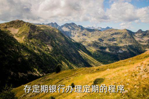 單位定期存款怎么辦理嗎，存定期銀行辦理定期的程序