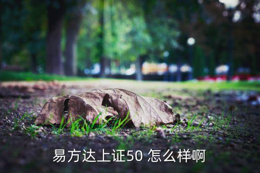 上證50指數(shù)基金怎么樣，易方達上證50 怎么樣啊