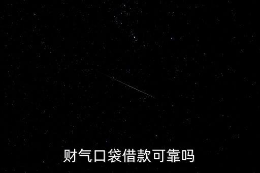 財(cái)氣口袋借款可靠嗎