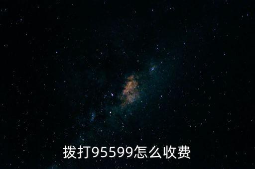 撥打95599怎么收費