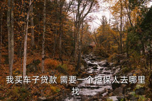 我買車子貸款 需要一個(gè)擔(dān)保人去哪里找