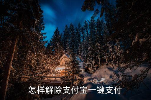 怎樣解除支付寶一鍵支付
