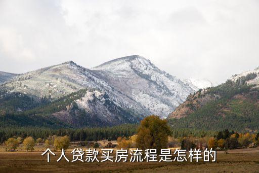 個(gè)人貸款怎么買房，個(gè)人想買房子怎么貸款