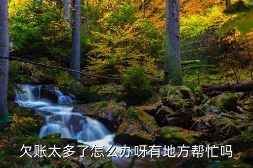 欠賬太多了怎么辦呀有地方幫忙嗎