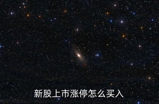 新股上市漲停怎么買(mǎi)入
