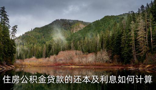 公積金貸款利率怎么還，住房公積金貸款的還本及利息如何計(jì)算