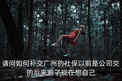 廣州社保怎么補(bǔ)交社保，廣州靈活就業(yè)人員怎么補(bǔ)交社保