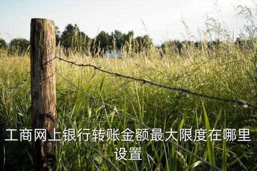 工商網(wǎng)上銀行轉(zhuǎn)賬金額最大限度在哪里設(shè)置