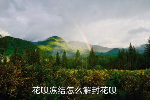 花唄套現(xiàn)被凍結(jié)怎么辦，花唄凍結(jié)怎么解開