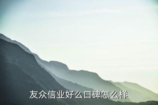 友眾信業(yè)好么口碑怎么樣