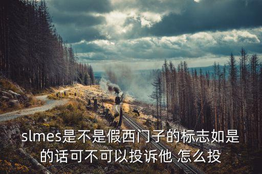 slmes是不是假西門子的標志如是的話可不可以投訴他 怎么投
