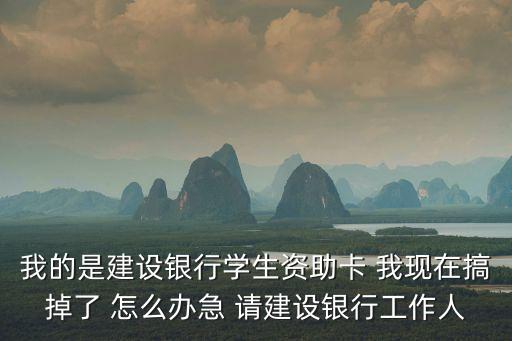建行補(bǔ)助卡怎么補(bǔ)辦，學(xué)校發(fā)的中學(xué)生補(bǔ)助的建設(shè)銀行的卡丟了能不能補(bǔ)辦