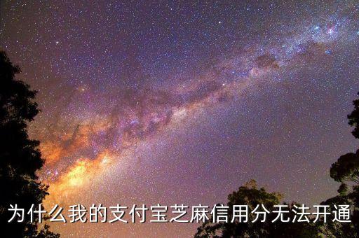 為什么我的支付寶芝麻信用分無法開通