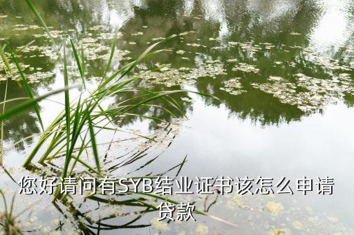 商務(wù)商會(huì)成員怎么貸款，您好請(qǐng)問有SYB結(jié)業(yè)證書該怎么申請(qǐng)貸款