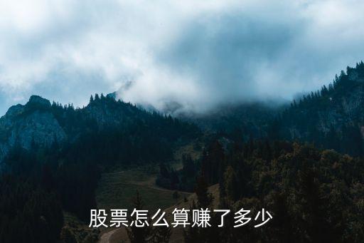股票怎么算賺了多少錢，股票怎么算賺了多少