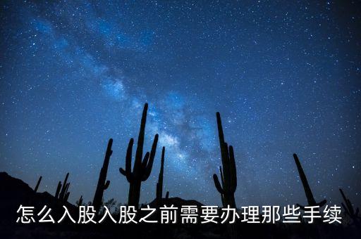 怎么入股入股之前需要辦理那些手續(xù)